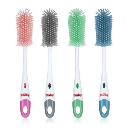 Silicone Bristle Bottle/Nipple Brush - 4 Color Options