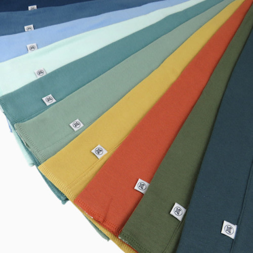 10-Pack Organic Cotton Tri-fold Burp Cloths - Blue Rainbow Gem