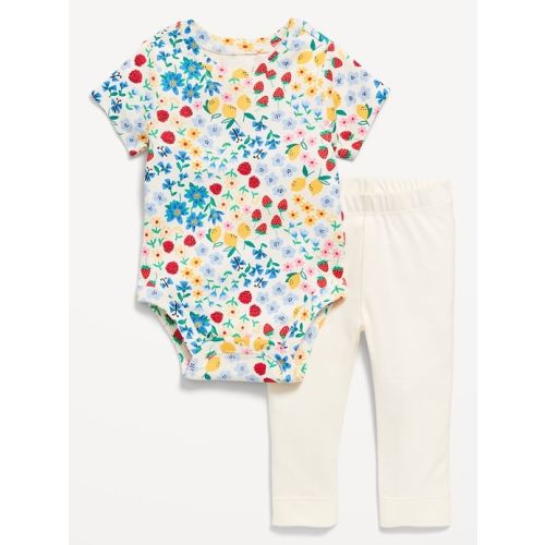 Printed Bodysuit and Leggings Set for Baby