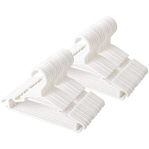 Baby Hangers for Closet 60Pack White Baby Clothes Hangers Bulk Kids Hangers Toddler Hangers Plastic Small Hangers for Infant