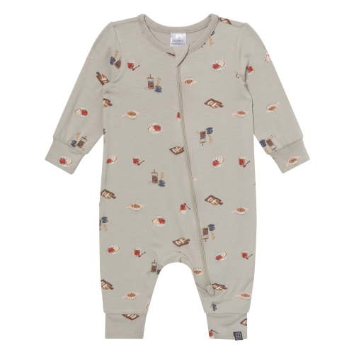 Modern Moments by Gerber Neutral Two-Way Zip Viscose Coverall, Sizes Newborn - 24 Months