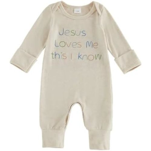 Newborn Coming Home Outfit Boy Girl Embroidered Jumpsuit Romper
