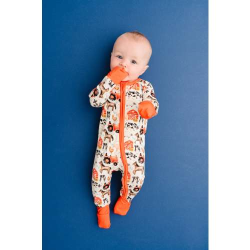 Little Red Barnyard Bamboo Sleeper