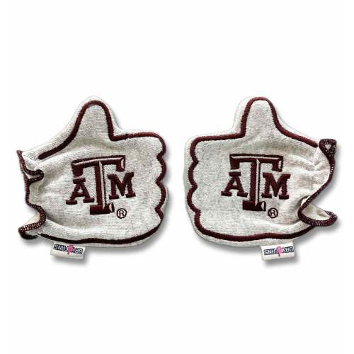 Texas A&M Gig 'Em Gray Newborn Baby Mittens