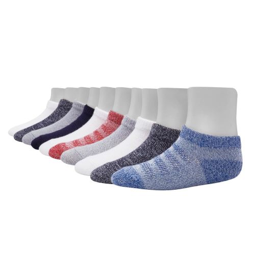 Hanes Baby and Toddler, Non-Slip Grip Ankle Socks, Boys' and Girls', Multipacks