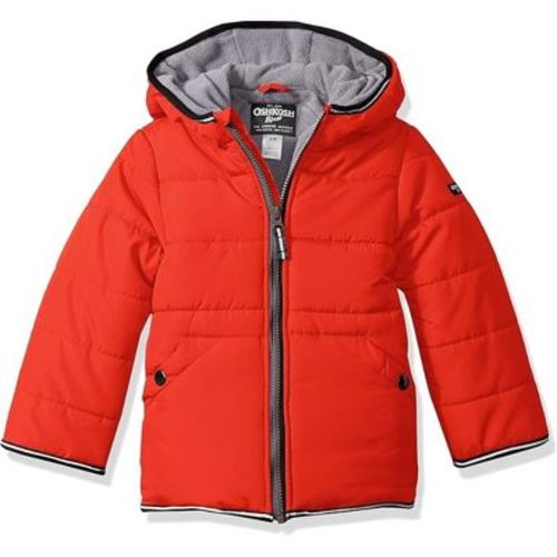 Oshkosh B'gosh Toddler Boys' Heavyweight Fleece Lined Winter Jacket, Red, 3t