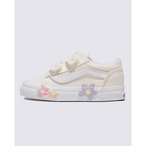 Toddler Old Skool V Shoe in Flower White | Vans