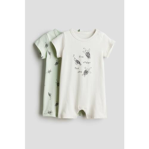 2-PACK COTTON JERSEY PAJAMA JUMPSUITS