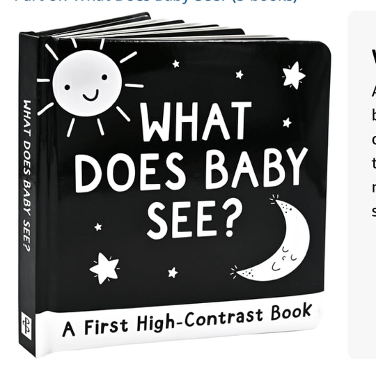 What Does Baby See? A High-Contrast Board Book (Padded Cover)
