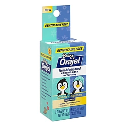 Baby Orajel 2-Count Naturals Daytime and Nighttime Teething Gel