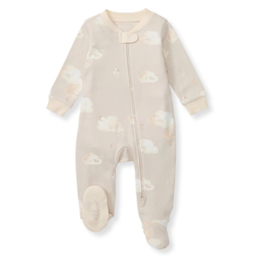 Good Night Sky Organic Cotton Sleep & Play - Limestone - Newborn