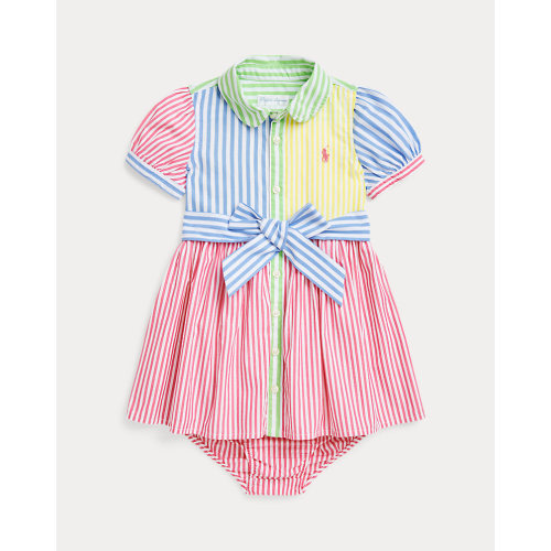 Striped Cotton Fun Shirtdress & Bloomer: 6M