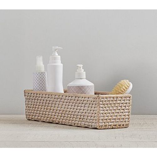 Quinn Changing Table Storage Small White Washed