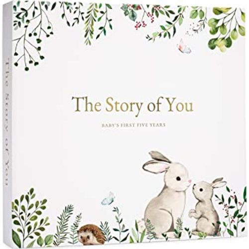 Keepsake Memory Book for Baby Boy or Girl – Timeless First 5 Year Baby Book – A Milestone Book to Record Every Event from Birth to Age 5 – Gender Neutral Journal Scrapbook Photo Album