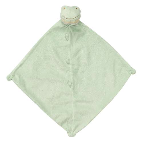 Personalized Angel Dear Frog Baby Lovey Gift: Unique baby name security blanket, Custom new born lovie