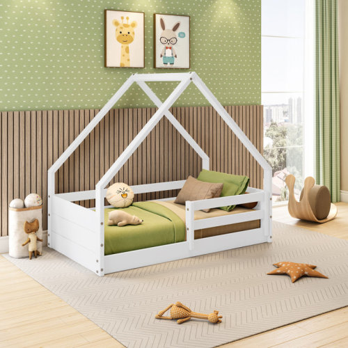 Harriet Bee Khendra Toddler Bed with Roof & Reviews | Wayfair