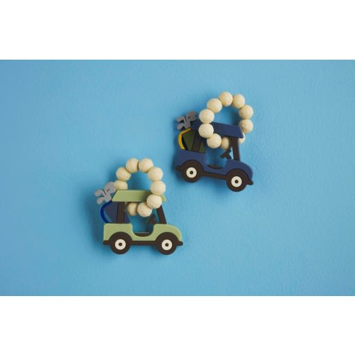 Blue Golf Cart Silicone Teether | Mud Pie