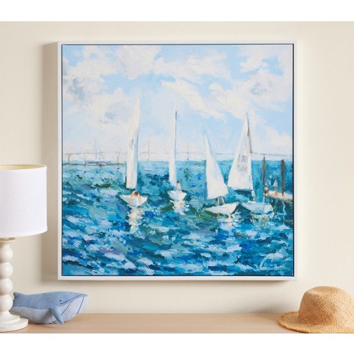 Jordan Connelly Sailing Waters Framed Wall Art (31")