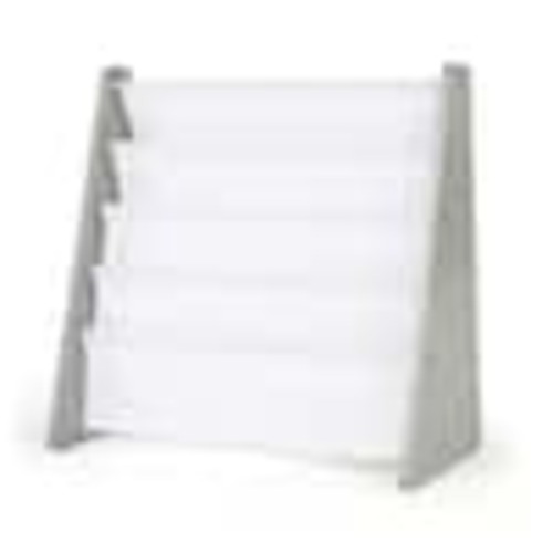 Humble Crew Inspire Collection Grey and White 4-Pocket Storage Book Rack WO671