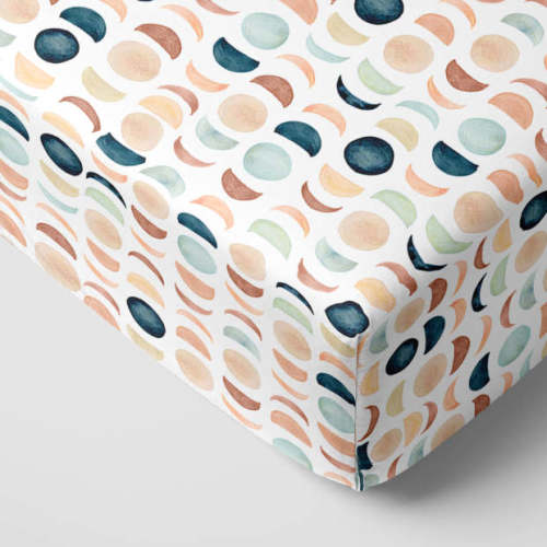 Little Sleepies Luna Neutral Fitted Crib Sheet