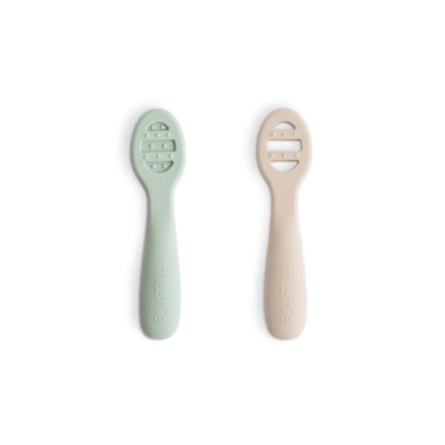 First Feeding Baby Spoons 2-Pack- Cambridge Blue