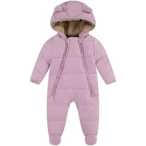 Huggies Unisex Baby Sherpa Lined Footed Snow Suit