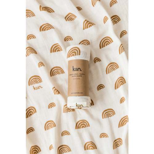 Organic Muslin Swaddle | Rainbow
