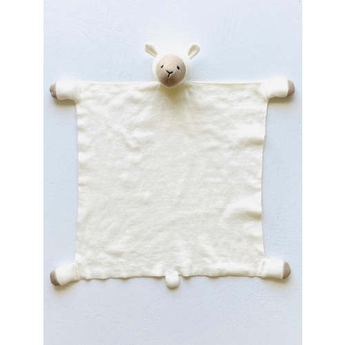 Organic Lovey Security Blanket Lamb
