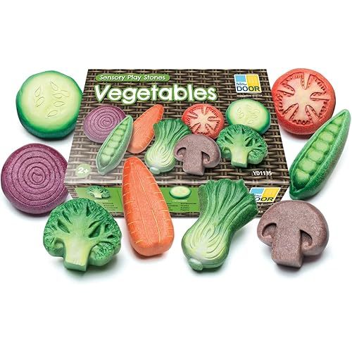 Yellow Door Vegetable Sensory Play Stones