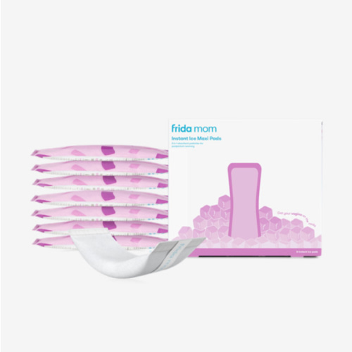 Frida Mom 2-in-1 Postpartum Pads, Absorbent Perineal Ice Maxi Pads, Instant Cold Therapy Packs and Maternity Pad in One