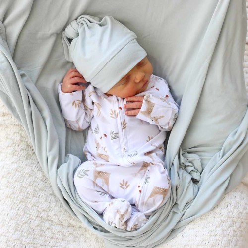 Finley's Fawn Zipper Footie