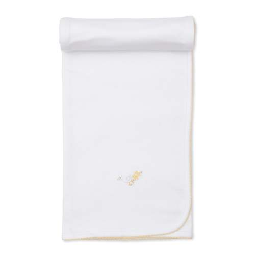 Premier Baby Duckling White/Yellow Hand Emb. Blanket