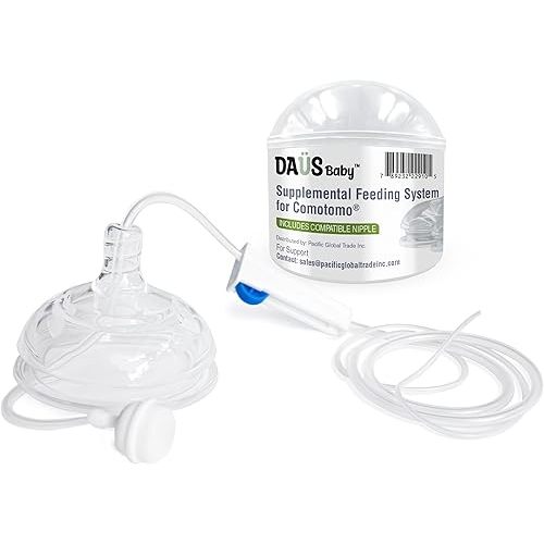 DAUS™ Supplemental Feeding System (SNS) Compatible with Comotomo Baby Bottle, 5 and 8 oz