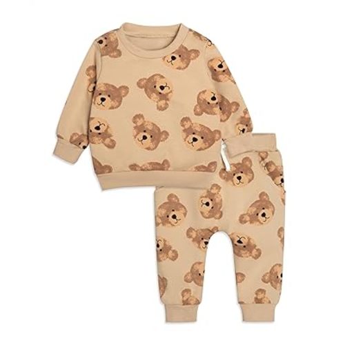 Baby Girl Sweatshirt Clothes Pants Set Joggers Toddler Fall Outfit Infant Sweatsuit