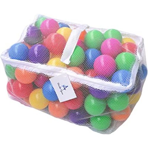 Wonder Space Soft Pit Balls, Chemical-Free Crush Proof Plastic Ocean Ball, BPA Free with No Smell, Safe for Toddler Ball Pit/Kiddie Pool/Indoor Baby Playpen