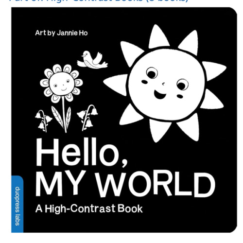 Hello, My World: A High-Contrast Board Book for Babies, Perfect for a Shower Gift
