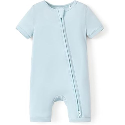 PATPAT Baby Pajama with Bamboo Viscose, Footie Jumpsuit Romper with 2-Way Zipper for Baby Boy Girl Toddler Sleeper Sleepwear