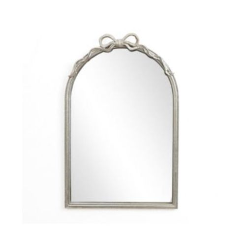 Ribbon Resin Frame Arch Rectangle Accent Wall Mirror
