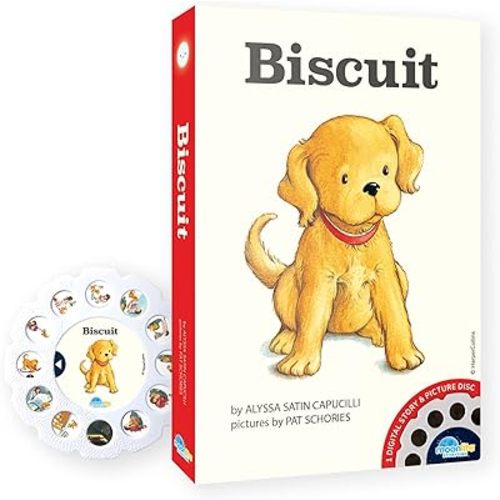 Moonlite Storytime Biscuit Storybook Reel, A Magical Way to Read Together, Digital Story for Projector, Fun Sound Effects, Toddler Early Learning Gifts for Kids Ages 36 Months and Up