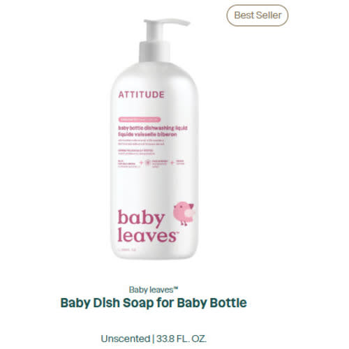 Baby Dish Soap for Baby Bottle
