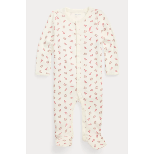 Crab-Print Cotton Interlock Coverall