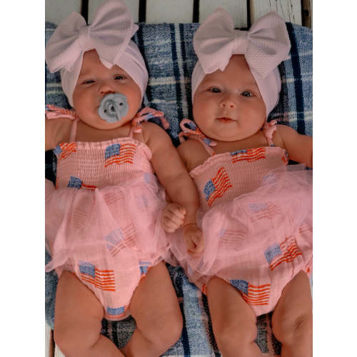 Muslin Tutu Bubble, American Flag Pink