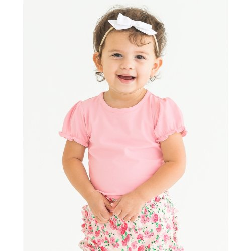 Knit Puff Short Sleeve Bodysuit