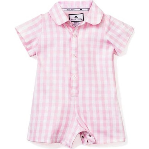 Classic Gingham One-Piece Pajamas