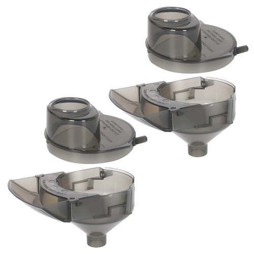 2 Pieces Replacement Parts Compatible with Baby Brezza Formula Pro Advanced FRP0046 Replacement Funnel and Cover. Grey, Gray, Funnel01, Pack of 2
