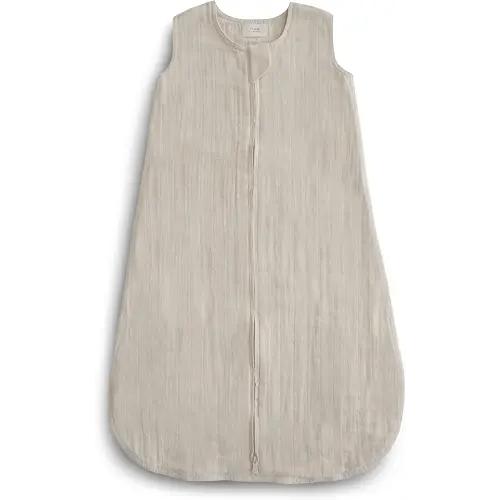 mushie Baby Wearable Blanket | 100% Organic Cotton Muslin | Sleeping Bag for Infants (Fog)