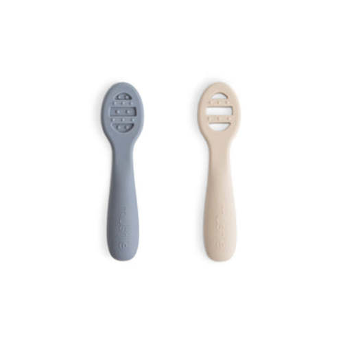 First Feeding Baby Spoons 2-Pack – Mushie