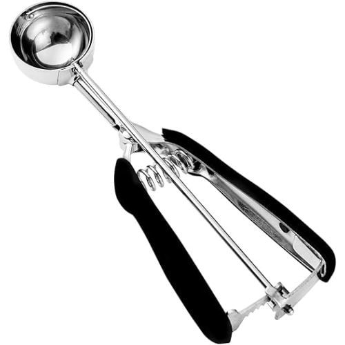 Cookie Scoop 2 Tablespoon, Size #40 Cookie Dough Scoop, 2 Tbsp/ 30 ml/ 1 oz Cookie Scoops for Baking, Spring-Loaded, 18/8 Stainless Steel, Comfortable Grip