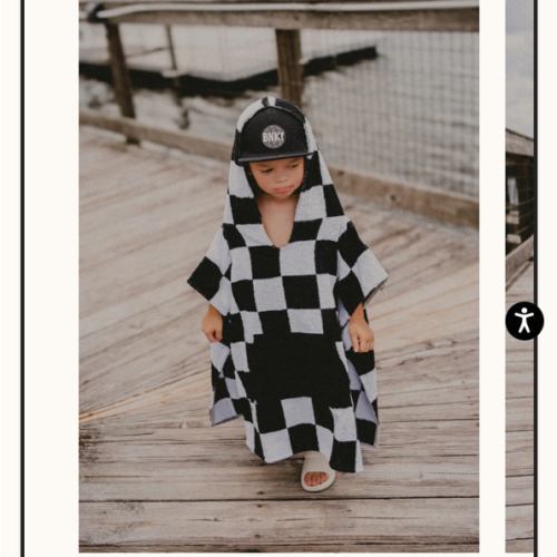Checker Poncho Towel