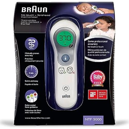 Braun Thermometer 2 in 1 No-Touch + Front